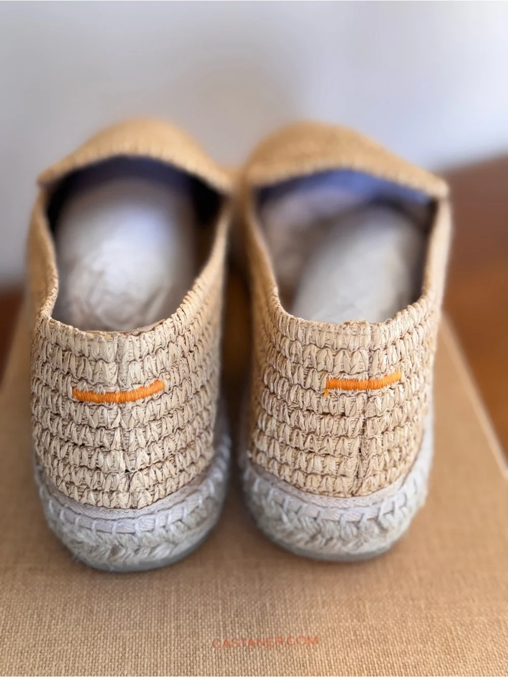 NIB Castañer Joaquin Natural Raffia Espadrille Loafers Men’s 42 US 8